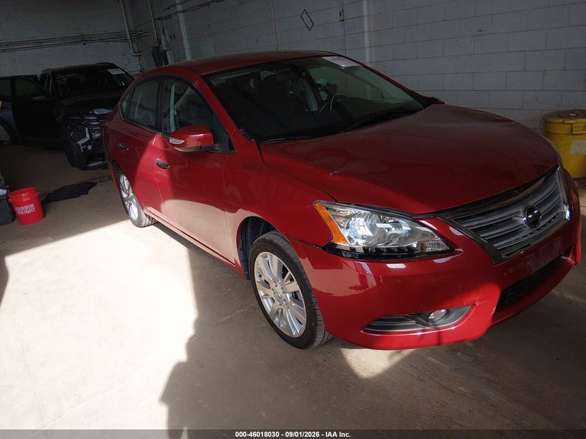 2013 Nissan Sentra Sl, Перёд, IAAI, VIN 3N1AB7APXDL615878
