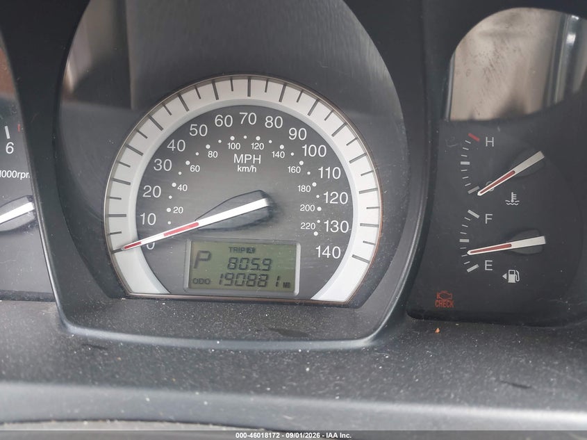 KIA SPECTRA 2007 VIN KNAFE121X75464687