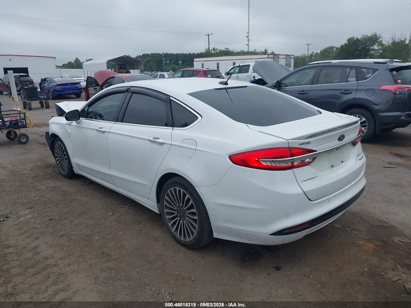 Vin: 3fa6p0ru6hr356451, lot: 46517710, ford fusion hybrid titanium 20173