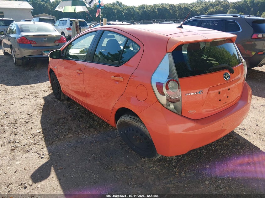 2012 TOYOTA PRIUS C auction photo 3