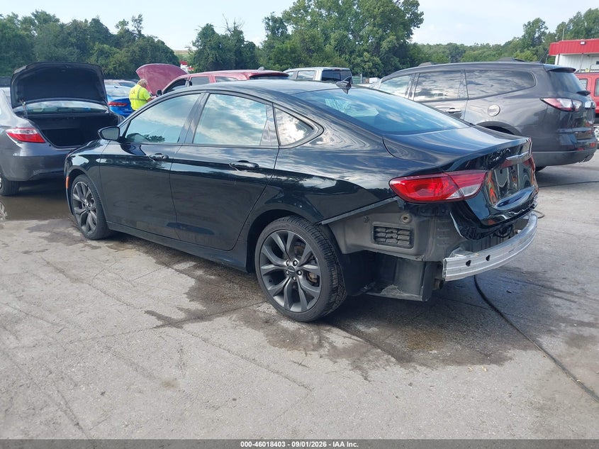 Vin: 1c3cccdg6fn648536, lot: 46517794, chrysler 200 s 20153
