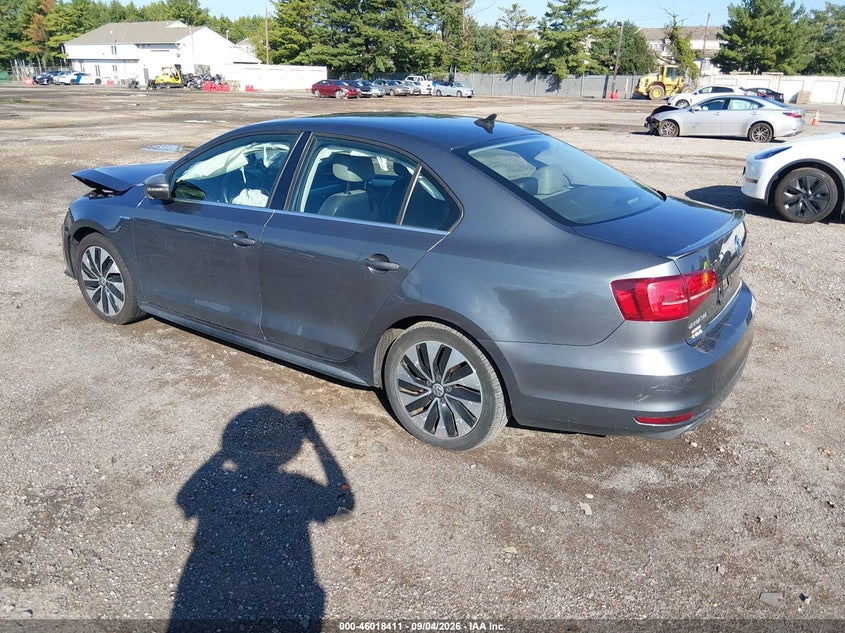 Vin: 3vw637aj2gm238339, lot: 46517802, volkswagen jetta hybrid sel premium 20163