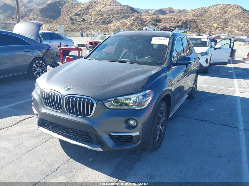 2017 BMW X1, Правый зад, IAAI, VIN WBXHU7C38H5H33892 — фото 2