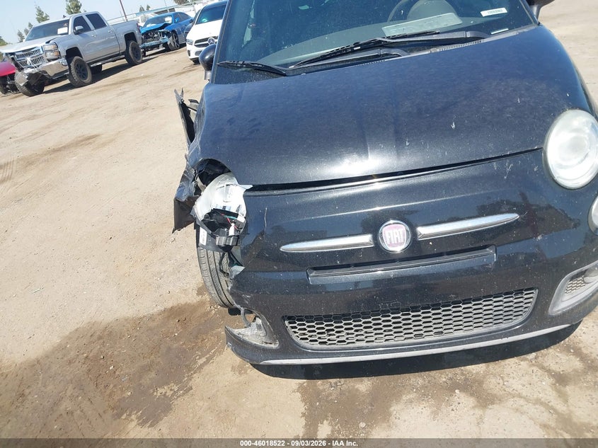 FIAT 500 2012 VIN 3C3CFFBR4CT254087