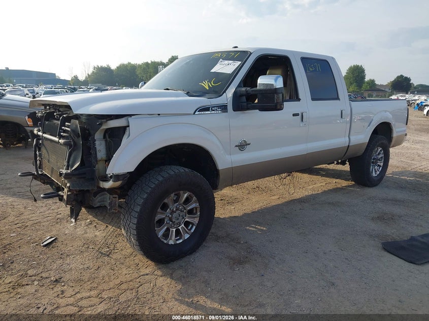 Vin: 1ft7w2bt7cea38591, lot: 46517962, ford f-250 lariat 20122