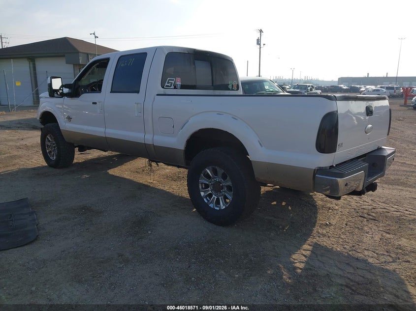 Vin: 1ft7w2bt7cea38591, lot: 46517962, ford f-250 lariat 20123