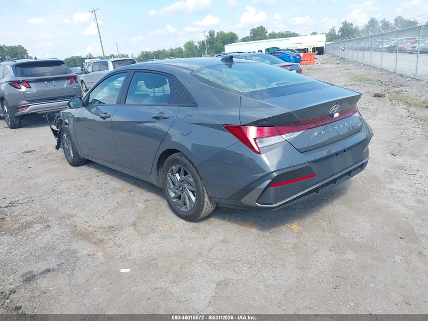 Vin: kmhlm4dj6su160869, lot: 46517963, hyundai elantra hybrid blue 20253