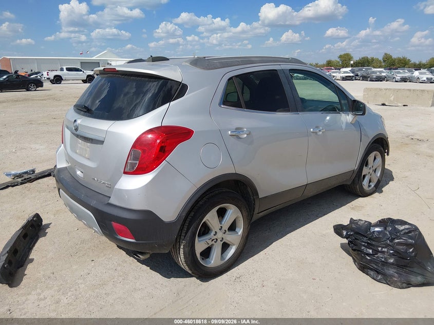 Vin: kl4cjfsb2fb224874, lot: 46518009, buick encore convenience 20154