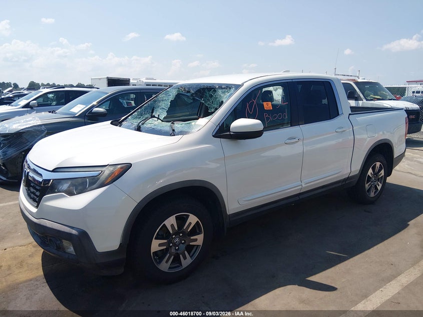 Vin: 5fpyk3f66hb016217, lot: 46518091, honda ridgeline rtl-t 20172