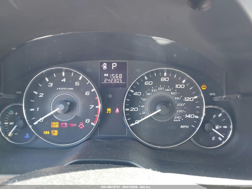 2011 SUBARU OUTBACK auction photo 7