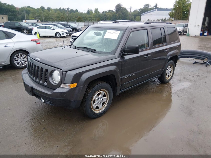 Vin: 1c4njrbb5hd139051, lot: 46518170, jeep patriot sport 4x4 20172