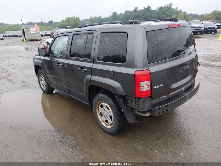 Vin: 1c4njrbb5hd139051, lot: 46518170, jeep patriot sport 4x4 20173