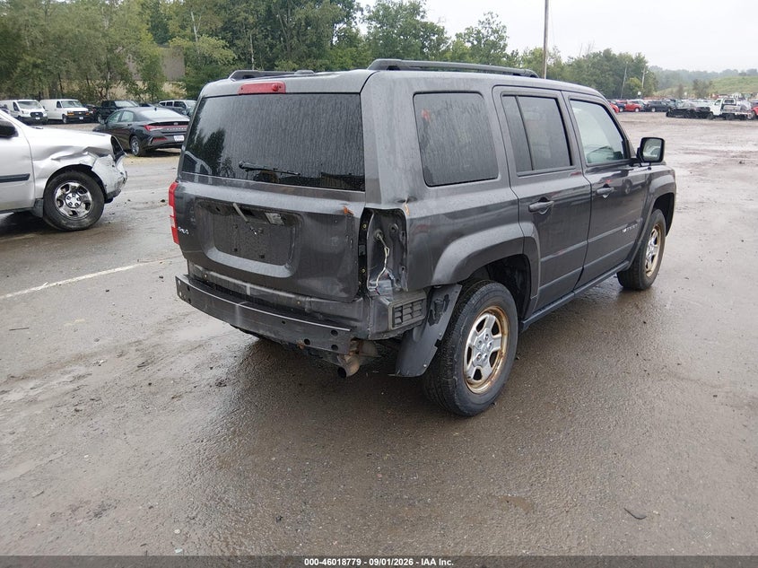 Vin: 1c4njrbb5hd139051, lot: 46518170, jeep patriot sport 4x4 20174