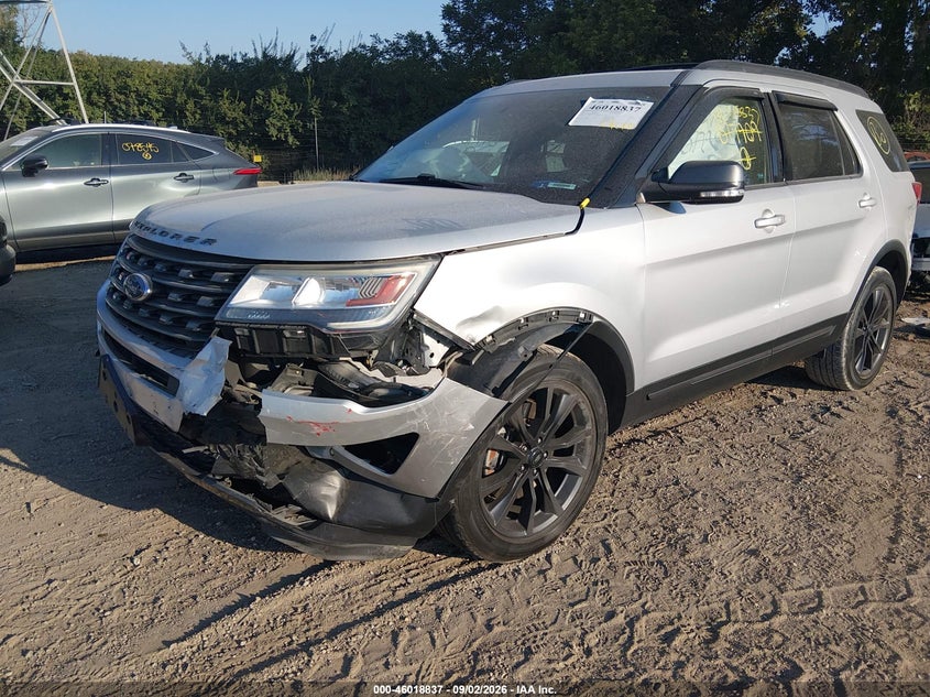 Vin: 1fm5k8d88hgb77909, lot: 46518228, ford explorer xlt 20172