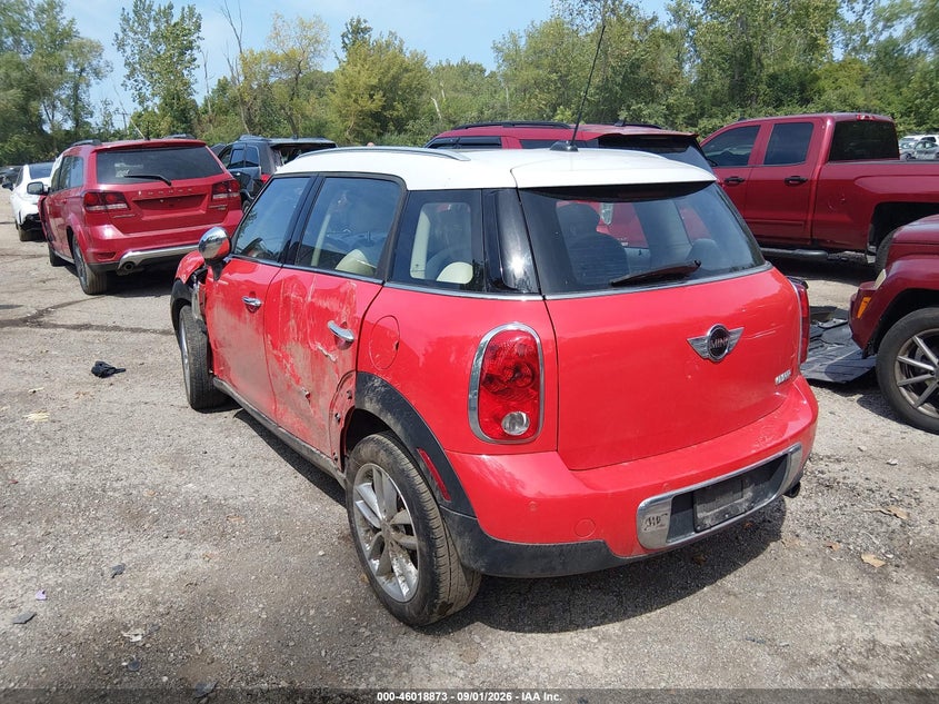 Vin: wmwzb3c56cwm04591, lot: 46518265, mini cooper countryman 20123