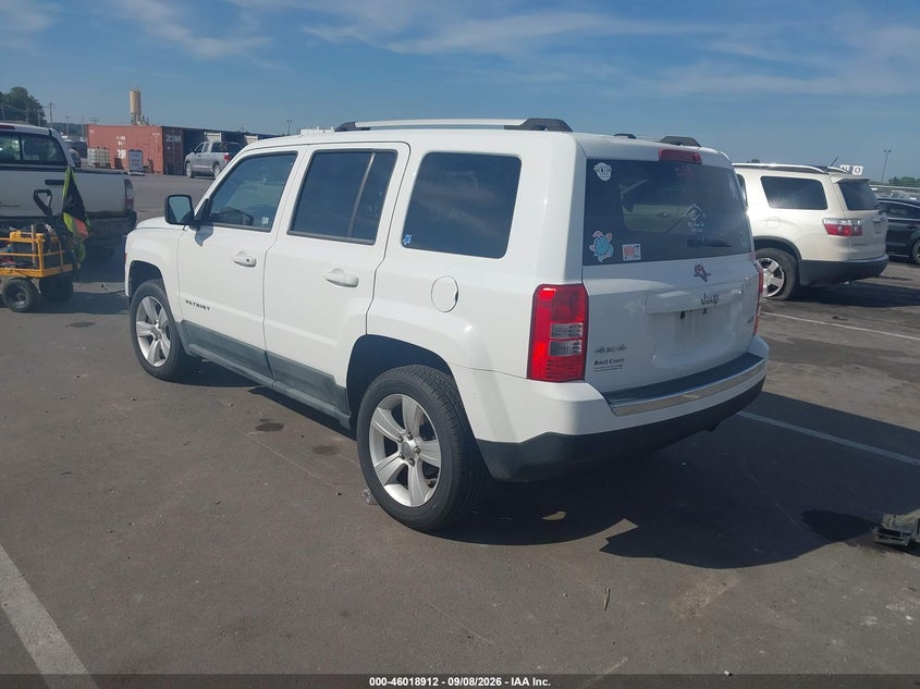Vin: 1j4nf4gb7bd173409, lot: 46518302, jeep patriot latitude x 20113
