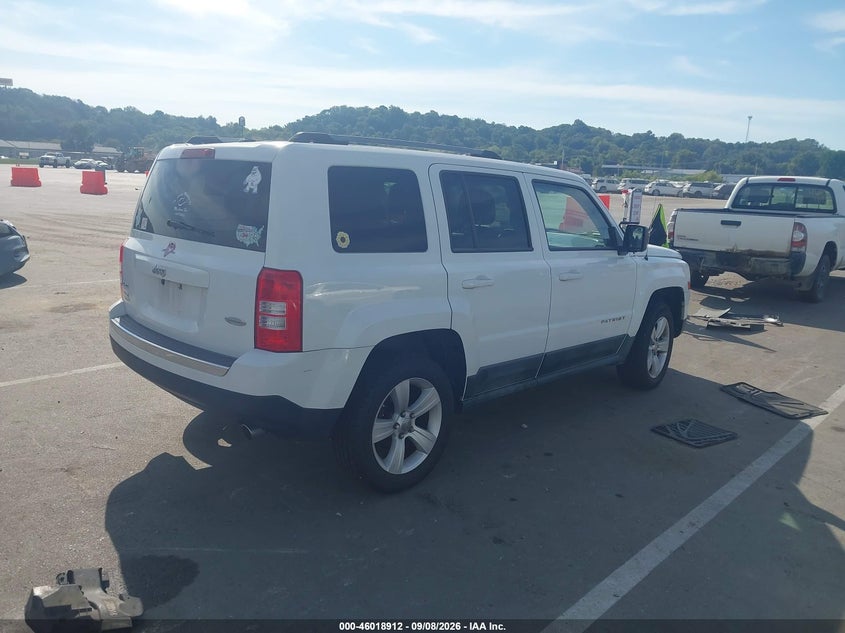 Vin: 1j4nf4gb7bd173409, lot: 46518302, jeep patriot latitude x 20114