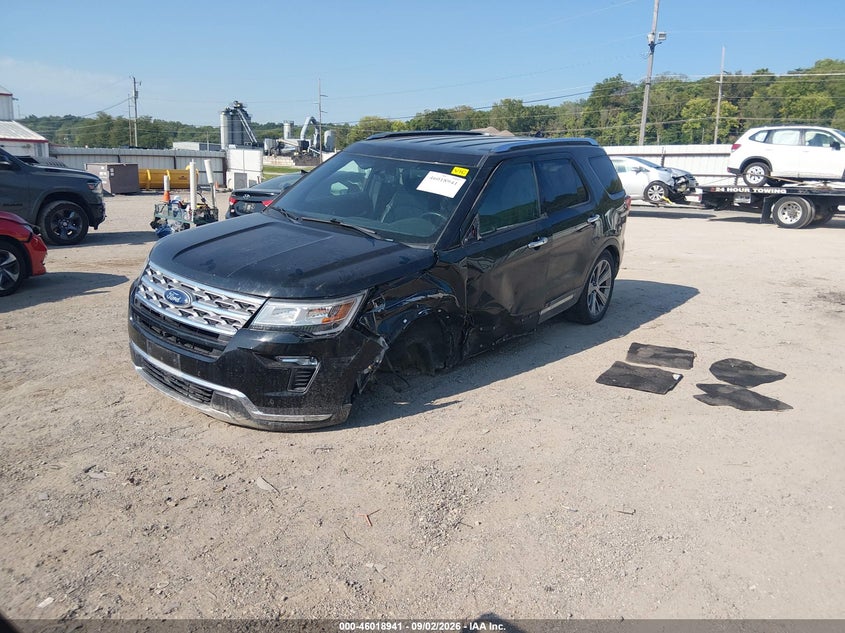 Vin: 1fm5k8f8xjgb57728, lot: 46518332, ford explorer limited 20182