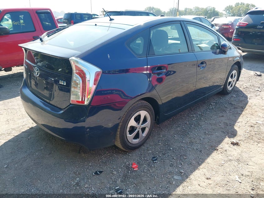 TOYOTA PRIUS 2012 VIN JTDKN3DU9C1580081