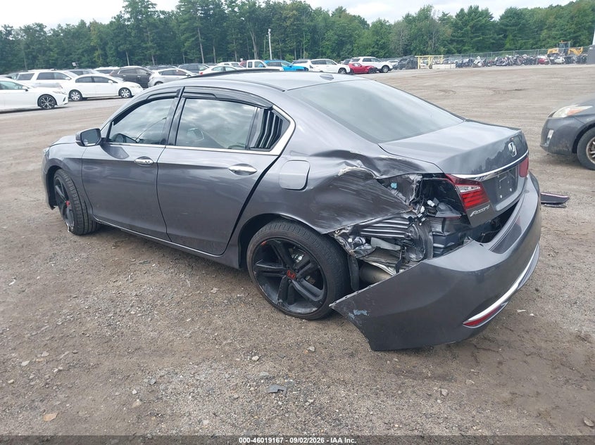 Vin: 1hgcr3f8xha020443, lot: 46518558, honda accord ex-l v6 20173