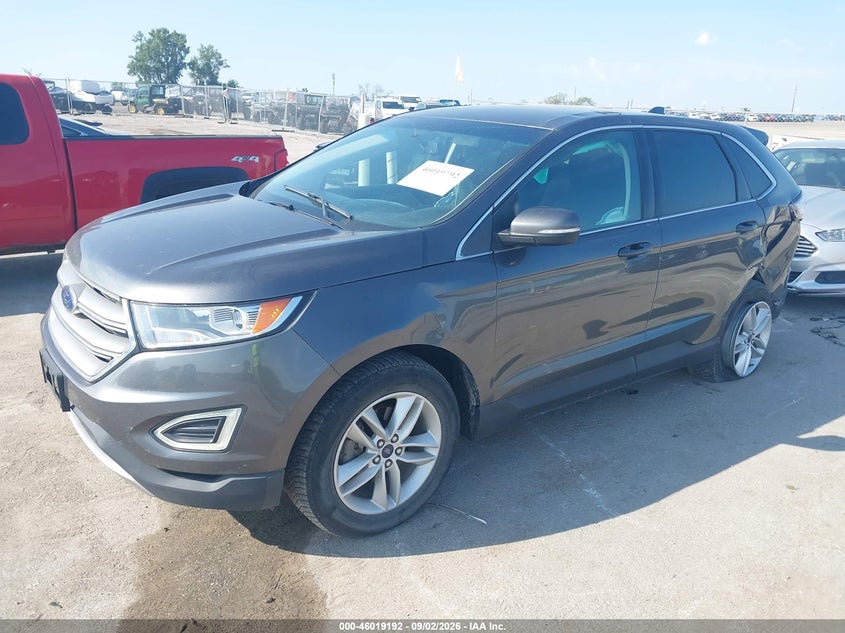 2015 Ford Edge, Левый зад, IAAI, VIN 2FMTK3J99FBB08819 — фото 2