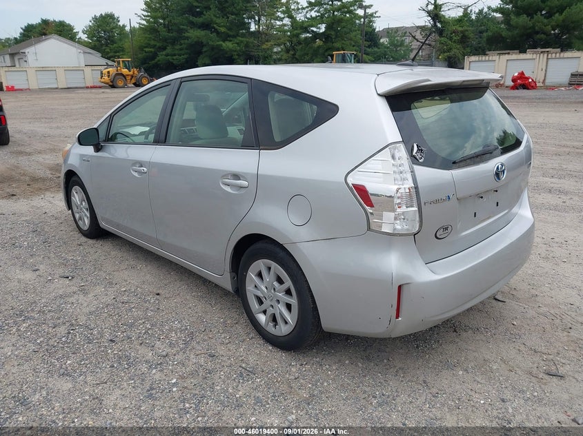 2012 TOYOTA PRIUS V (+) WAGON 1.8L I-4 DOHC, VVT, REGULAR , 98HP
