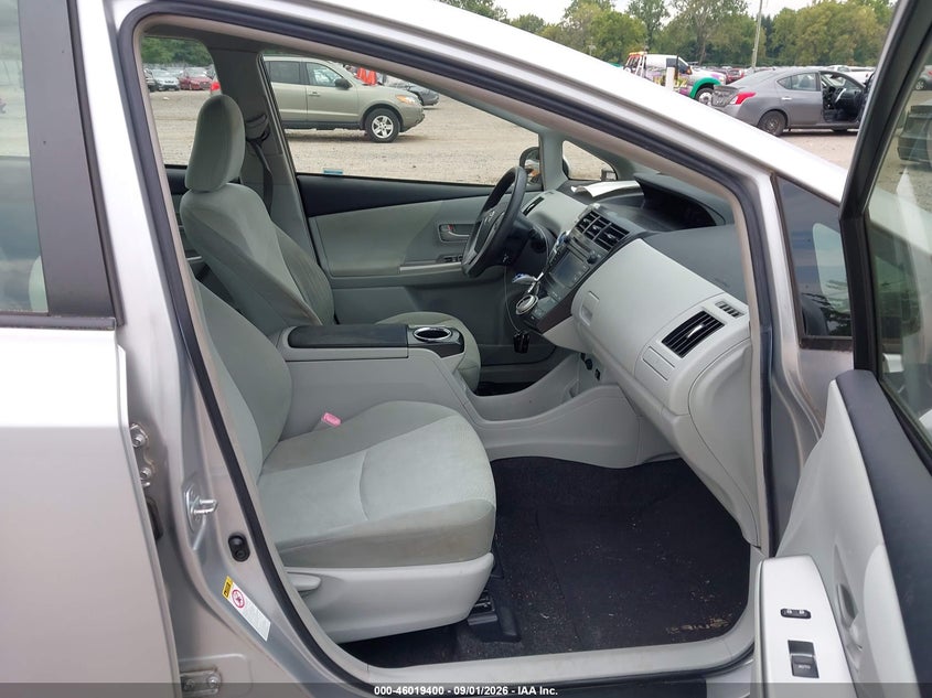 2012 TOYOTA PRIUS V (+) WAGON 1.8L I-4 DOHC, VVT, REGULAR , 98HP