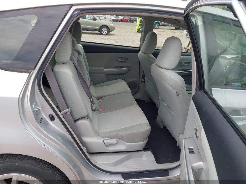 2012 TOYOTA PRIUS V (+) WAGON 1.8L I-4 DOHC, VVT, REGULAR , 98HP