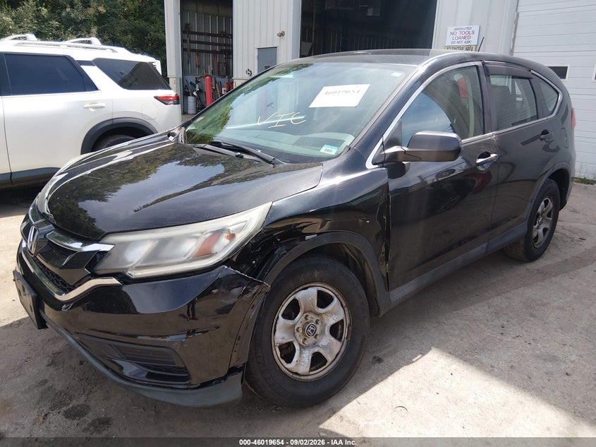 2015 Honda Cr-V Lx, Left Front, IAAI, VIN 5J6RM4H34FL129961 — photo 2