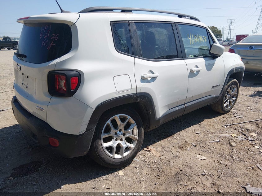 Vin: zaccjbbt9fpb40905, lot: 46519069, jeep renegade latitude 20154