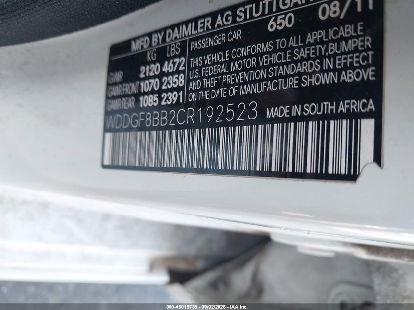 2012 MERCEDES-BENZ C-KLASSE SEDAN 3.0L V-6 DI, DOHC, VVT, PREMIUM , 228HP
