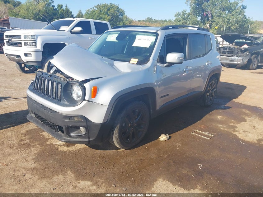 Vin: zaccjabb1hpg42389, lot: 46519175, jeep renegade altitude fwd 20172