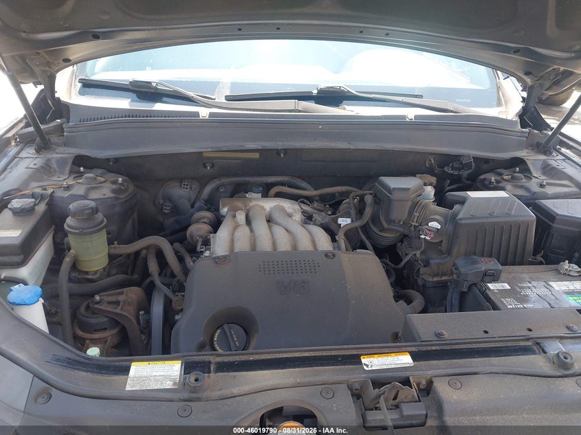 2009 HYUNDAI SANTA FE SPORT UTILITY VEHICLE 2.7L V-6 DOHC, VVT, REGULAR , 185HP