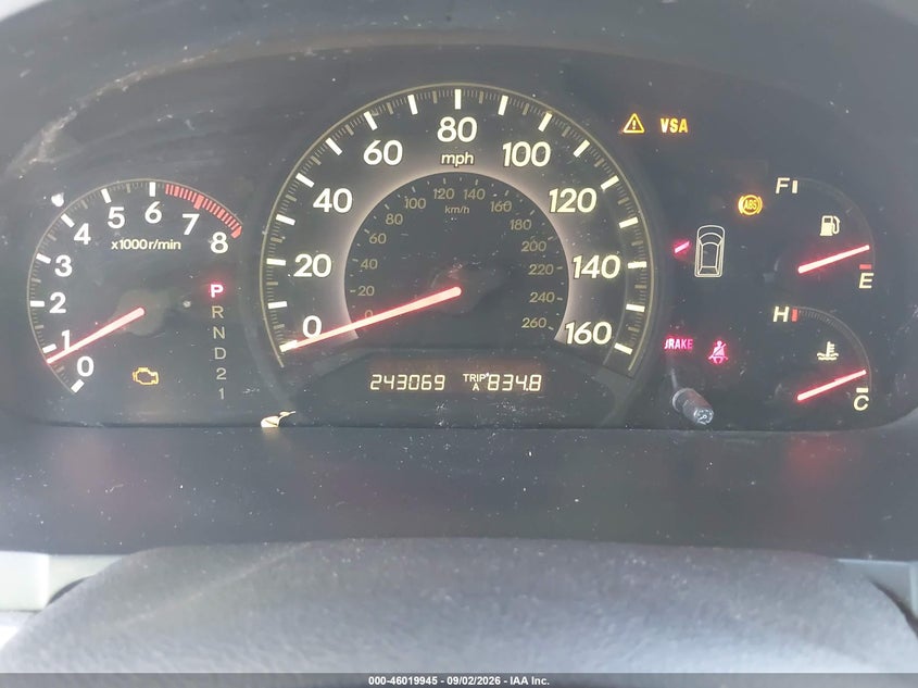 HONDA ODYSSEY 2005 VIN 5FNRL38485B401232