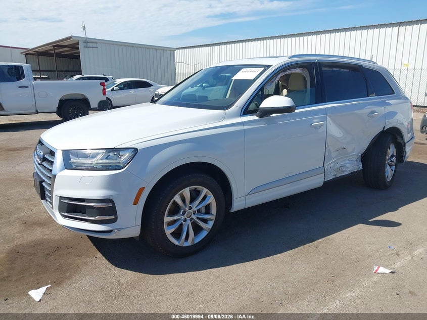 Vin: wa1ahaf70kd046537, lot: 46519385, audi q7 45 premium 20192