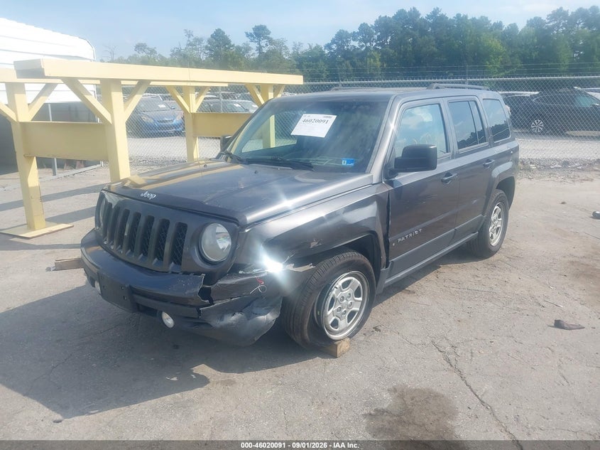 Vin: 1c4njpba3fd124248, lot: 46519482, jeep patriot sport 20152