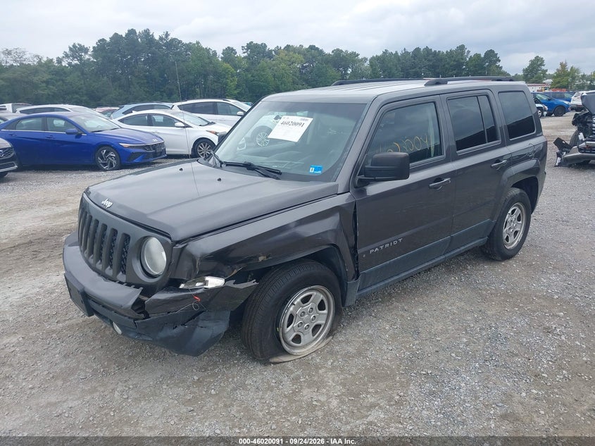 Vin: 1c4njpba3fd124248, lot: 46519482, jeep patriot sport 20152