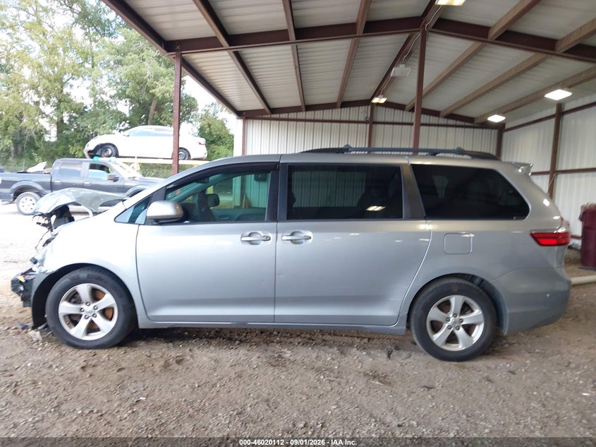 TOYOTA SIENNA 2015 VIN 5TDKK3DCXFS535934
