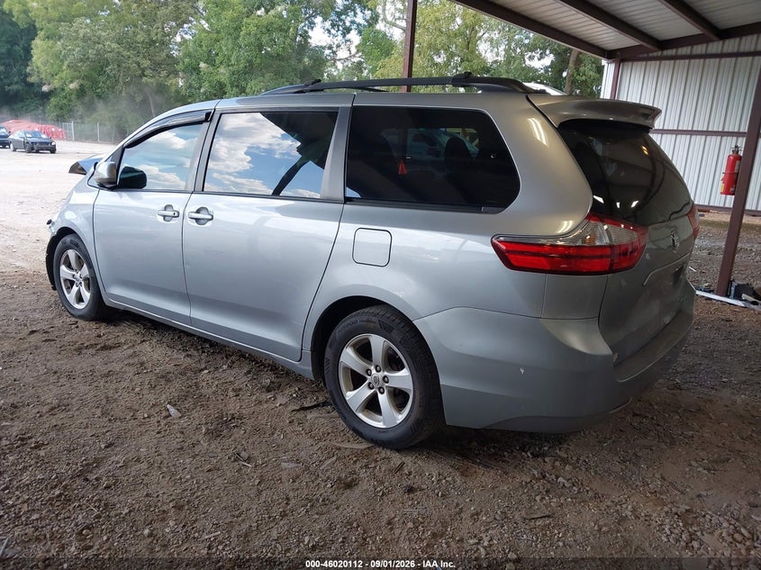 TOYOTA SIENNA 2015 VIN 5TDKK3DCXFS535934