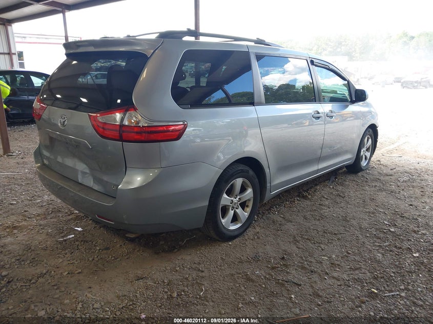 TOYOTA SIENNA 2015 VIN 5TDKK3DCXFS535934