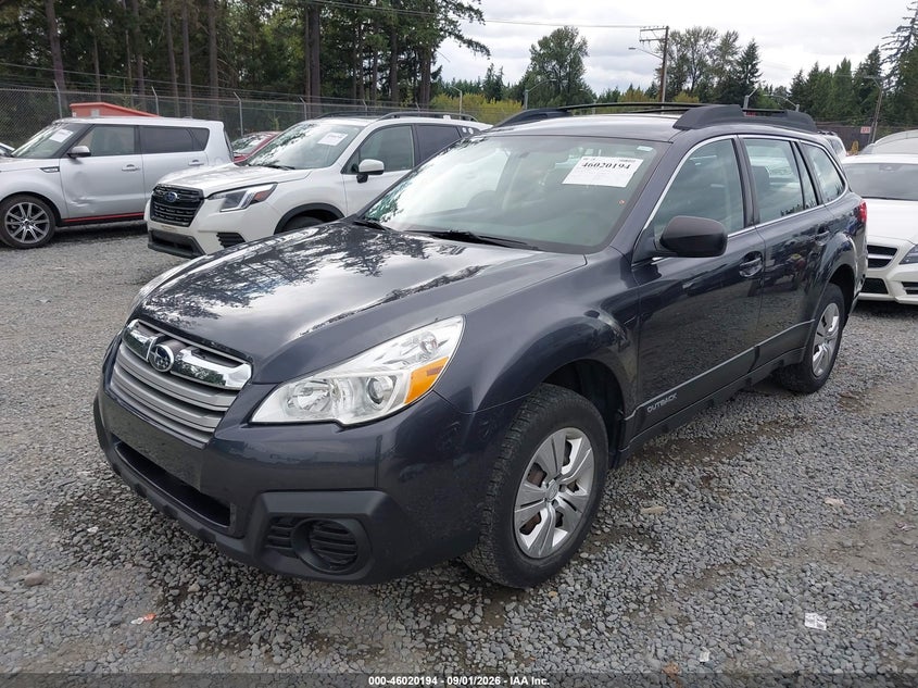 2013 SUBARU OUTBACK SPORT UTILITY VEHICLE 2.5L H-4 DOHC, VVT, REGULAR , 173HP