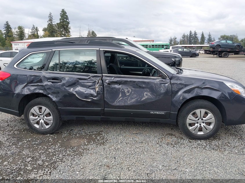 2013 SUBARU OUTBACK SPORT UTILITY VEHICLE 2.5L H-4 DOHC, VVT, REGULAR , 173HP