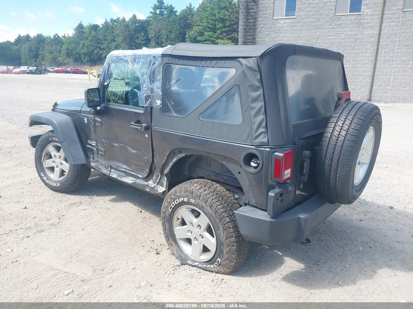 Vin: 1c4ajwag5gl297078, lot: 46519590, jeep wrangler sport 20163