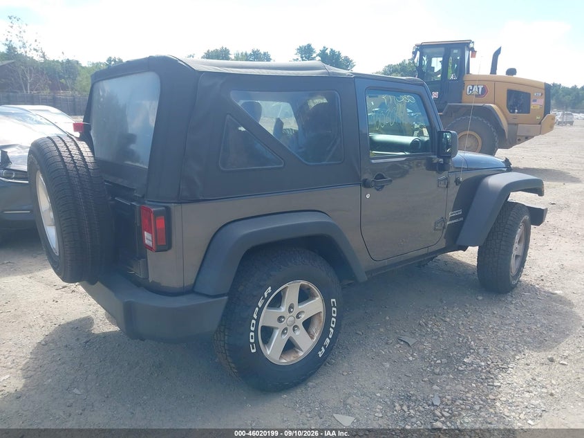 Vin: 1c4ajwag5gl297078, lot: 46519590, jeep wrangler sport 20164