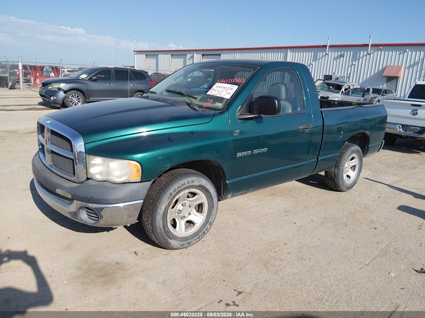 2003 DODGE RAM TRUCK 3.7L V-6 REGULAR , 215HP