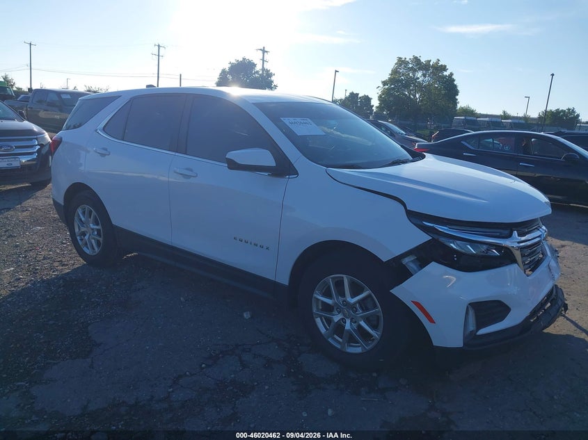 Vin: 3gnaxkev1nl192398, lot: 46519853, chevrolet equinox fwd lt 20221