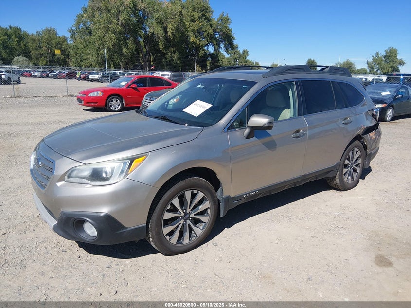 2015 Subaru Outback, Левый зад, IAAI, VIN 4S4BSBNC0F3252092 — фото 2