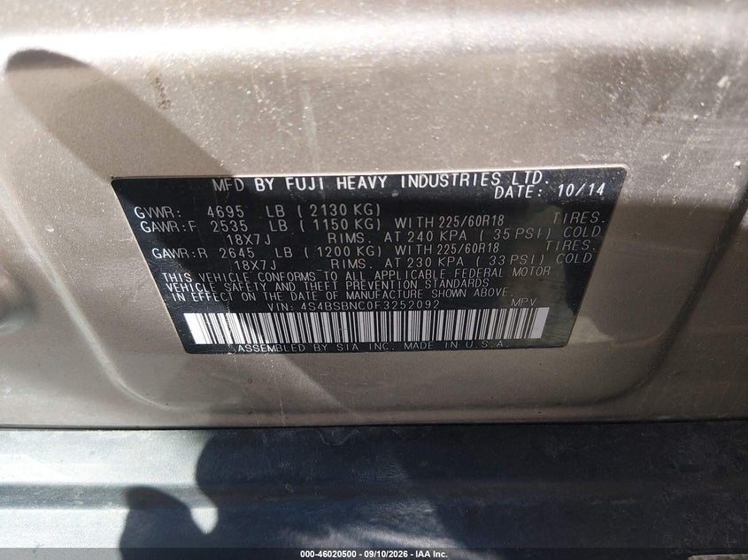Фото 9 - SUBARU OUTBACK