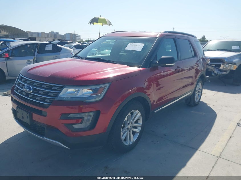 Vin: 1fm5k7d82ggc65833, lot: 46519954, ford explorer xlt 20162