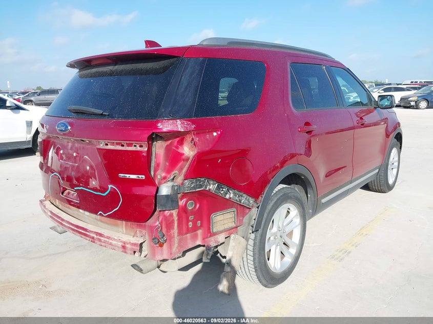 Vin: 1fm5k7d82ggc65833, lot: 46519954, ford explorer xlt 20164